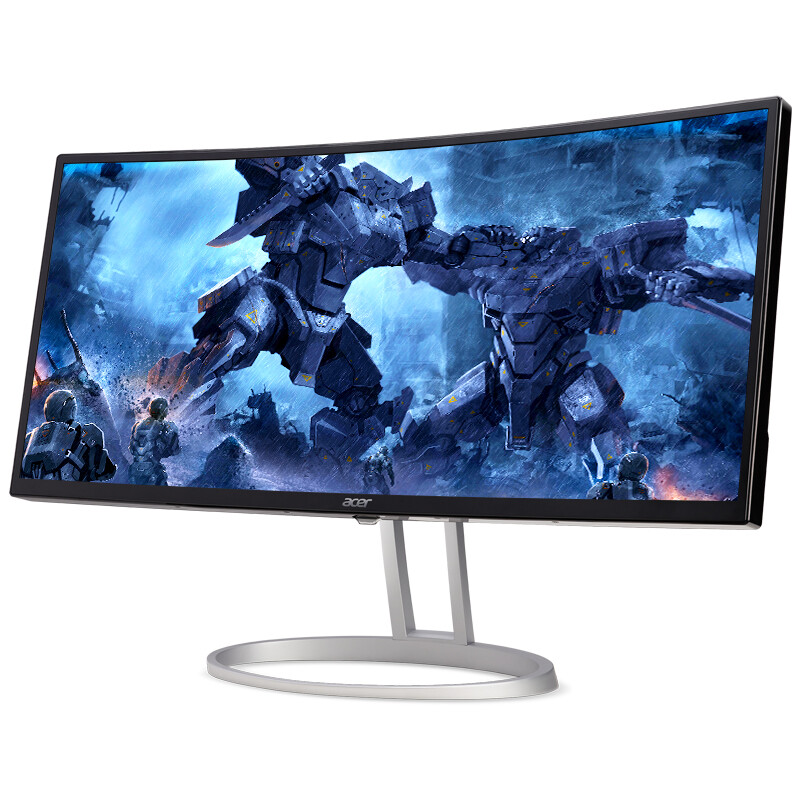 宏碁（Acer）30英寸144Hz WFHD分辨率21:9带鱼屏曲面电竞显示器(HDMI+DP)畅玩吃鸡EH301CUR