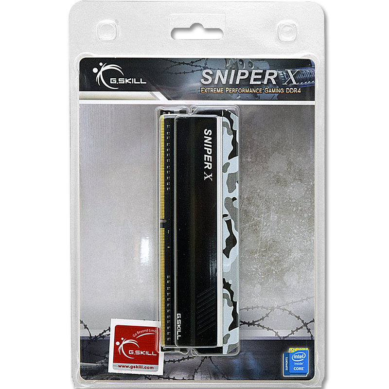 芝奇（G.SKILL）8GB DDR4 3200频率 台式机内存条 Sniper X 狙击者(迷彩黑)