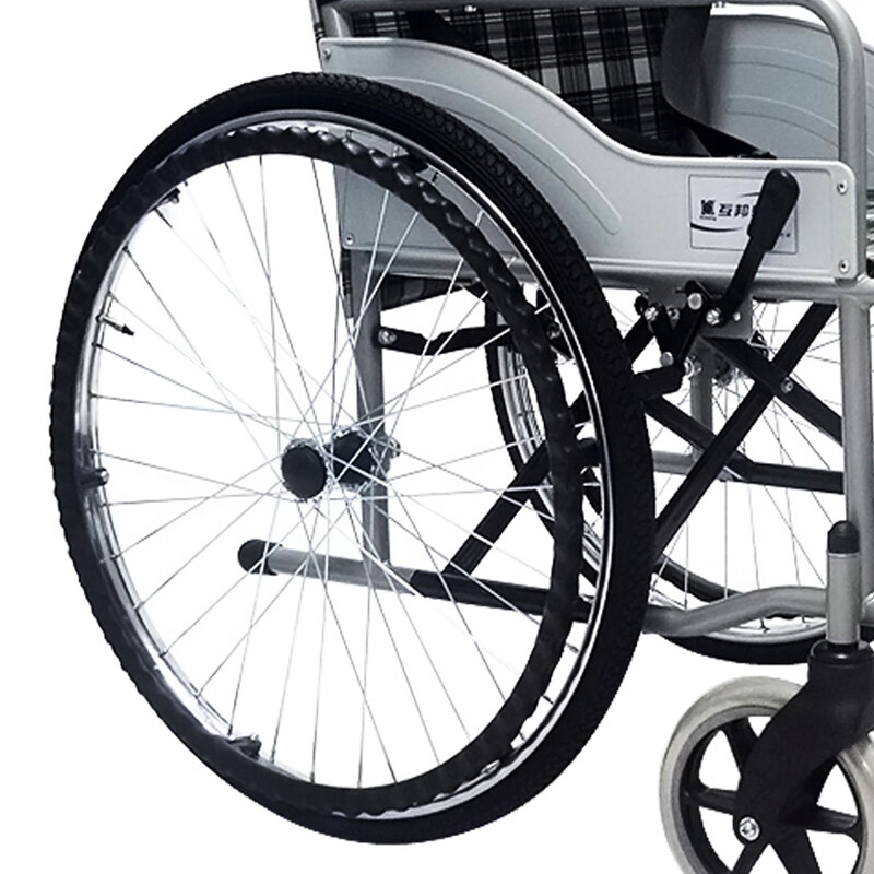 互邦(hubang)互邦轮椅 全钢管加固手动轮椅hbg25 轻便可折叠充气胎