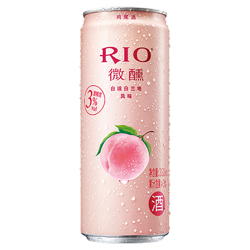 锐澳(rio)洋酒 鸡尾酒 预调酒 微醺系列组合 355ml*8罐 凑单品