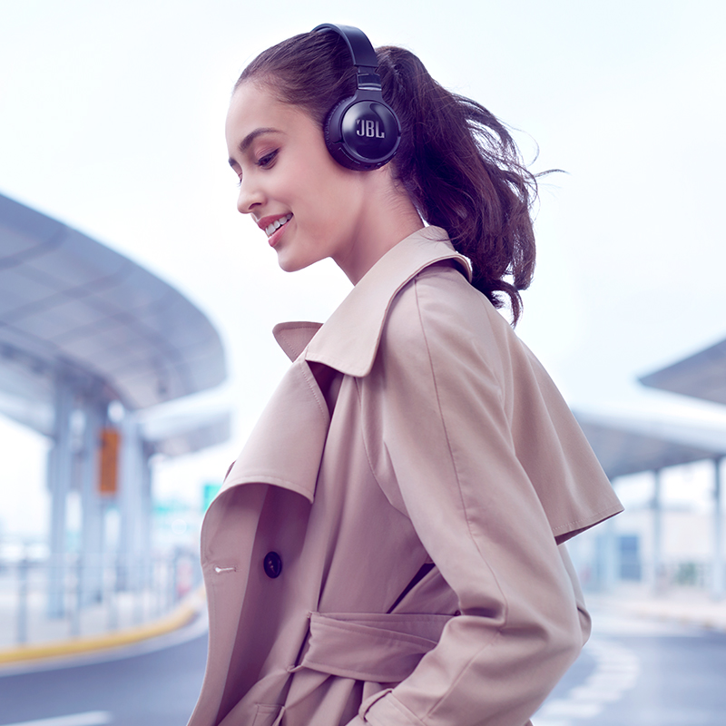 JBL TUNE 600BTNC 主动降噪耳机 无线蓝牙耳机 运动耳机 音乐耳机 T600 通用苹果华为小米手机 磨砂黑