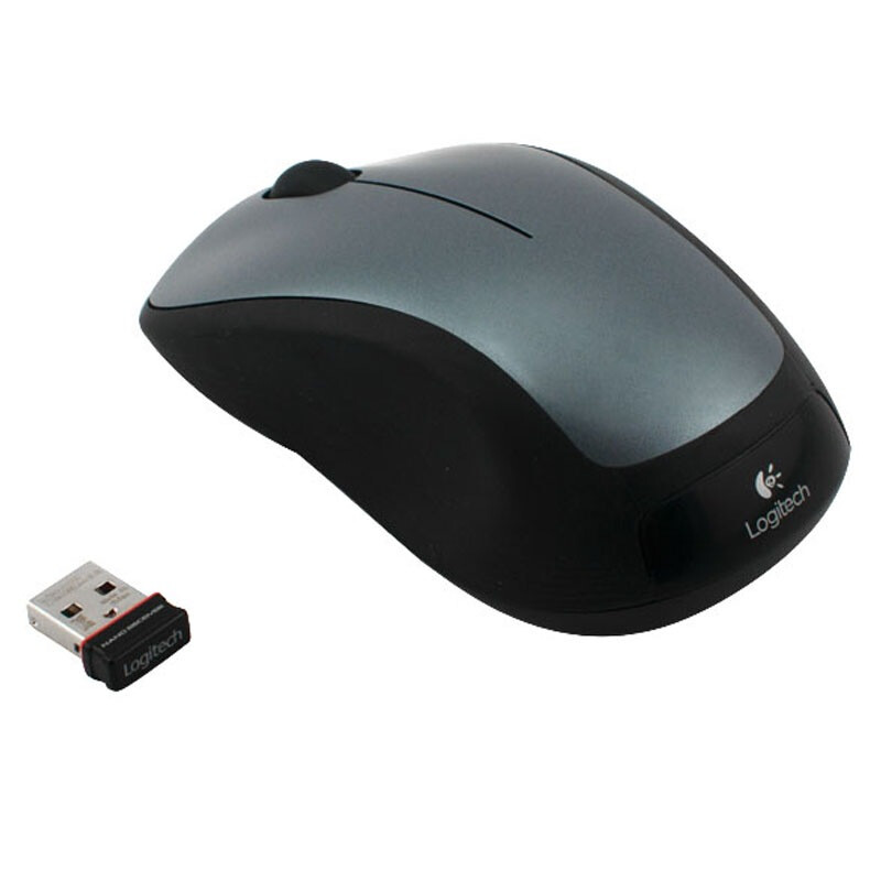 羅技（Logitech）M320 鼠標 無線鼠標 辦公鼠標 對稱鼠標 大手鼠標 黑色 帶無線2.4G接收器