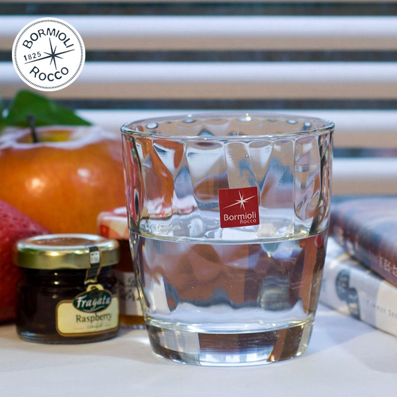波米欧利（Bormioli Rocco）意大利进口无铅玻璃杯水杯果汁杯390mL透明*2支装