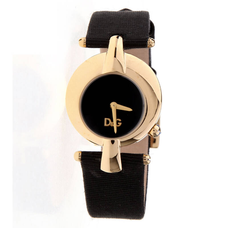 dg黑色帆布精致女表