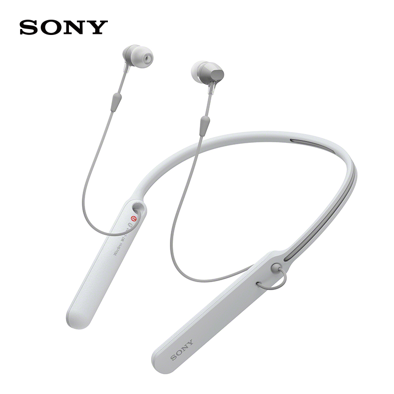 索尼（SONY）WI-C400 无线蓝牙立体声耳机（白色）