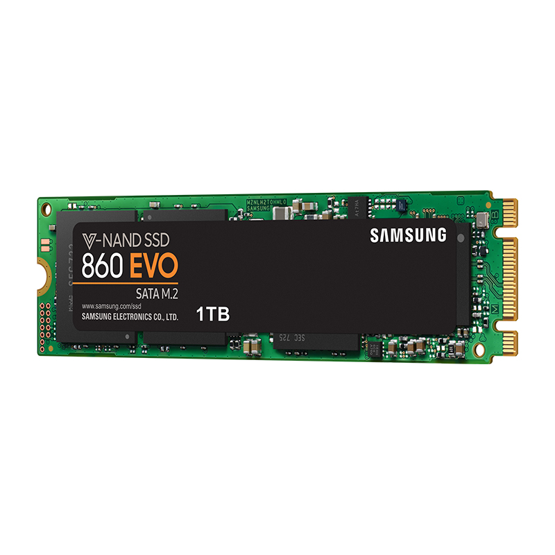 三星（SAMSUNG）1TB SSD固态硬盘 M.2接口(SATA总线) 860 EVO（MZ-N6E1T0BW）