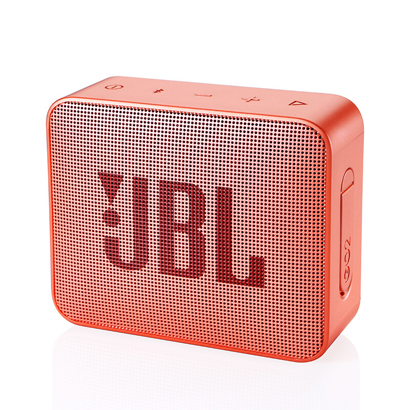 JBL GO2 音乐金砖二代 便携式蓝牙音箱+低音炮 户外音箱 迷你小音响 可免提通话 防水设计 糖果粉