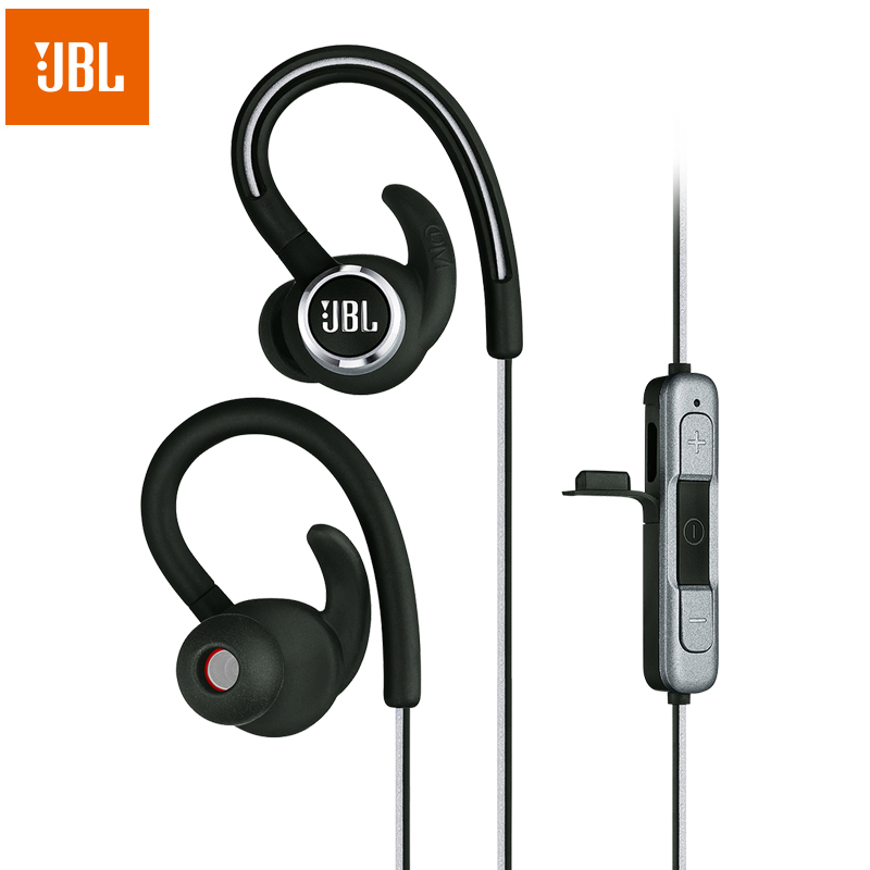 JBL 蓝牙耳机挂脖式 无线运动耳机 防水防汗 苹果华为小米游戏通用耳机 Contour 2.0 黑