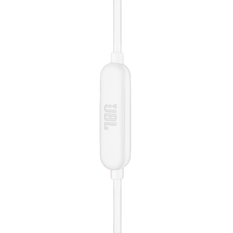 JBL LIVE 100 立体声入耳式耳机耳麦 手机耳机+运动耳机 电脑游戏耳机 带麦可通话 白色
