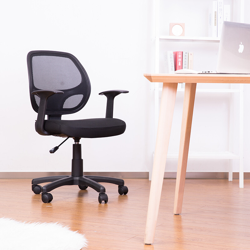 得力(deli)4900 人体工程靠背办公椅/电脑椅/职员椅/椅子 家用网布可