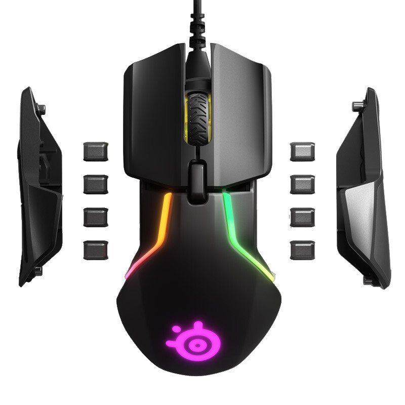 賽睿（SteelSeries）Rival 600游戲鼠標 RGB人體工程學(xué)鼠標 魔獸懷舊開服 電競有線鼠標 黑色