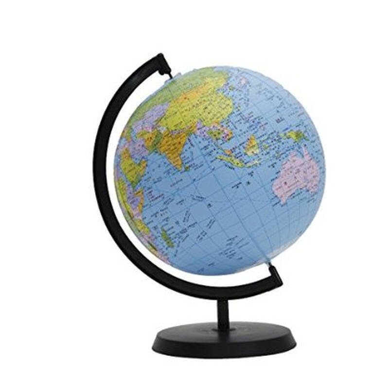 22cm中英文充气地球仪 中华地图学社