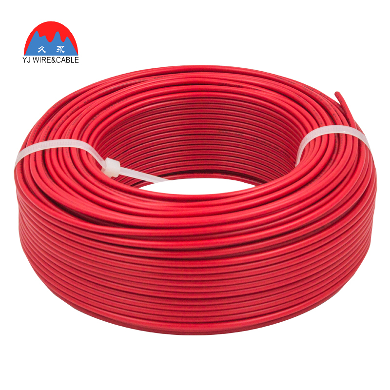 久永国标阻燃电线ZR-BV6平方纯铜线进户线电缆总线100米 (硬线)红色-火线 100米