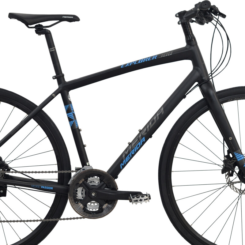 美利达(merida) 探索者300 27速 平把休闲 自行车 平丽一黑 700*47