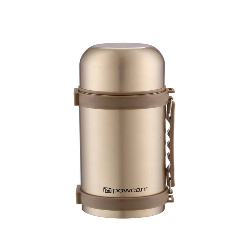 powcan保温壶保康正品真空不锈钢保冷壶大容量旅游户外旅游壶750 香槟