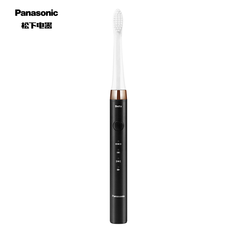 松下（Panasonic）电动牙刷成人充电式声波振动 极细刷毛 两种刷头 便携盒 EW-DM712K405