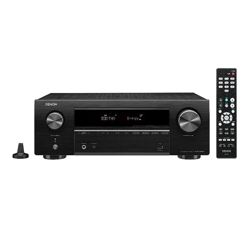 天龙（DENON）AVR-X550BT 音响 音箱 家庭影院 5.2声道AV功放机 支持 4K 杜比 DTS USB 蓝牙 进口 黑色