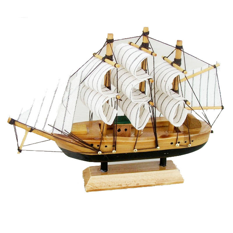 xinfeng 信风模型 木质帆船模型 糖果三兄弟"莫克号"装饰摆设商务婚庆