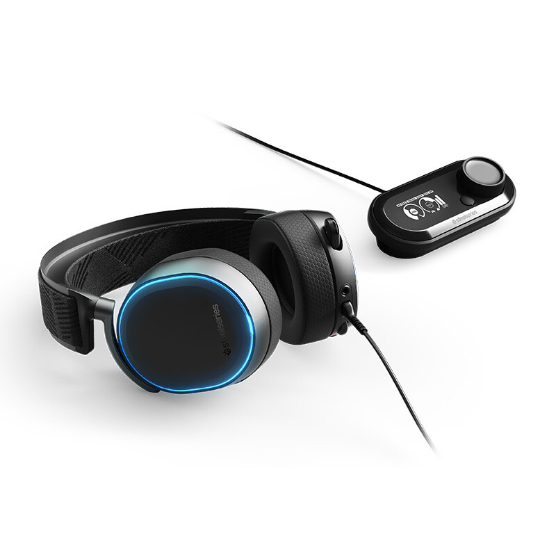 赛睿 (SteelSeries) Arctis 寒冰Pro+GameDAC 有线耳机 降噪耳机耳麦 高解码保真 游戏耳机头戴式 黑色