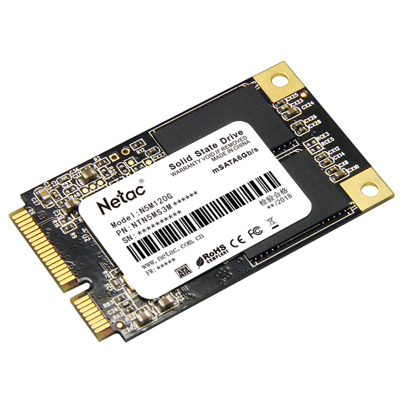 朗科（Netac）120GB SSD固态硬盘 MSATA接口 N5M迅猛系列 纤薄小巧 动力强劲