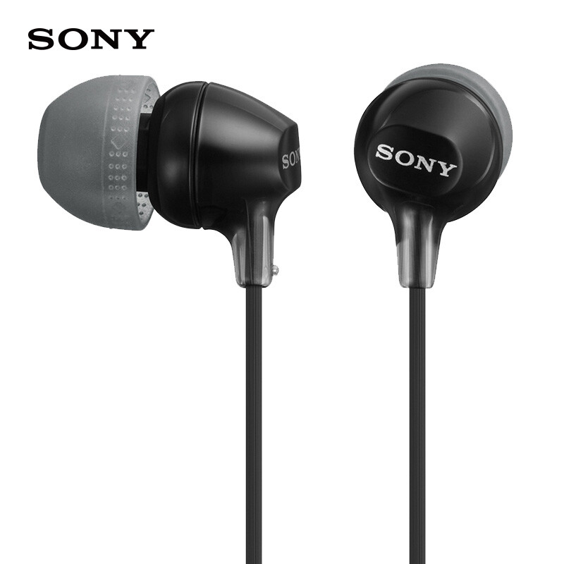 索尼（SONY） MDR-EX15LP 耳机入耳式手机通用电脑音乐耳塞? 黑色