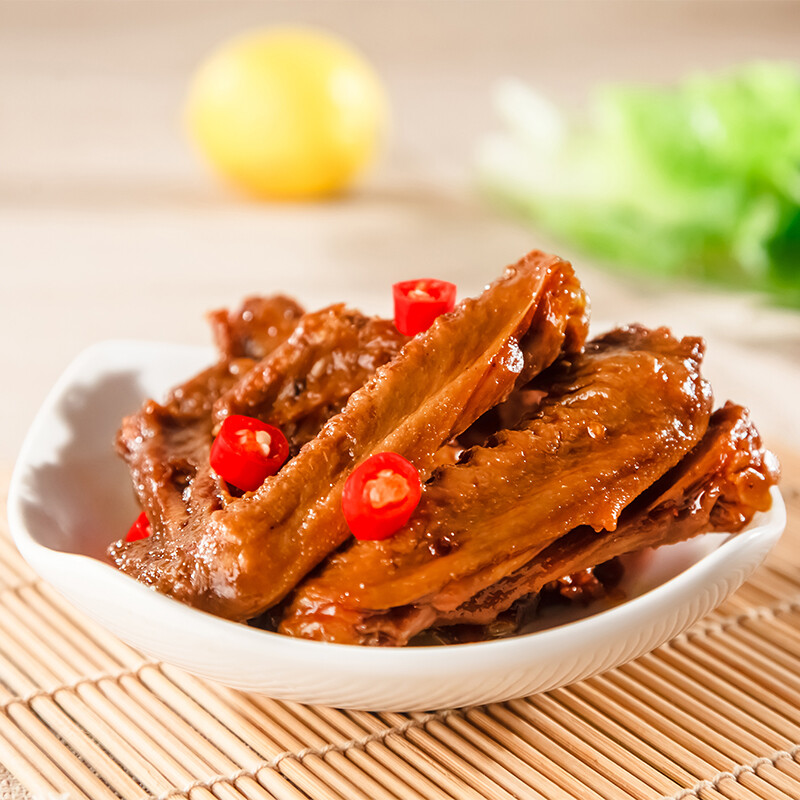 小胡鸭香辣卤味鸭翅小吃办公室零食卤味熟食湖北特产198g8件