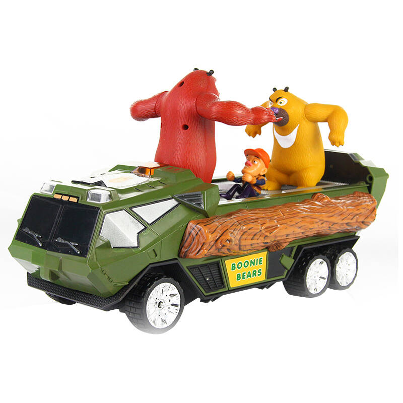 龙祥 熊出没玩具遥控车 特技车模型 遥控越野车 可对话 声控语音装甲