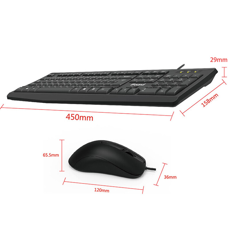 方正(iFound)F6171键盘鼠标套装有线 台式电脑鼠标键盘有线usb通用办公家用笔记本电脑薄膜键盘防水套装