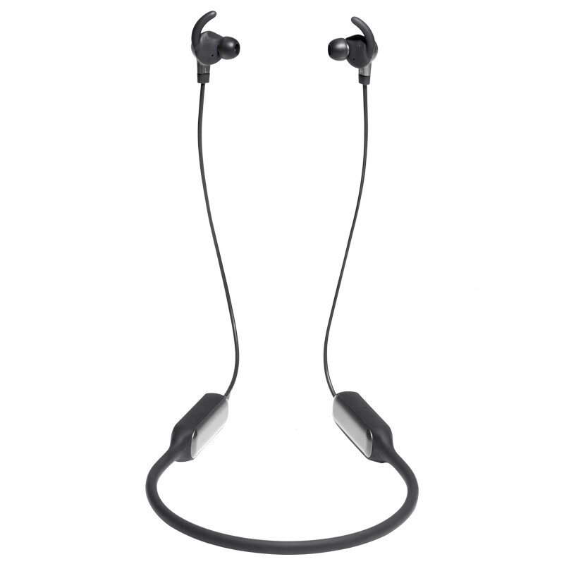 JBL V150NC 主动降噪耳机 无线蓝牙耳机/耳麦 颈挂式  磁吸入耳式运动耳机+手机耳机 灰色