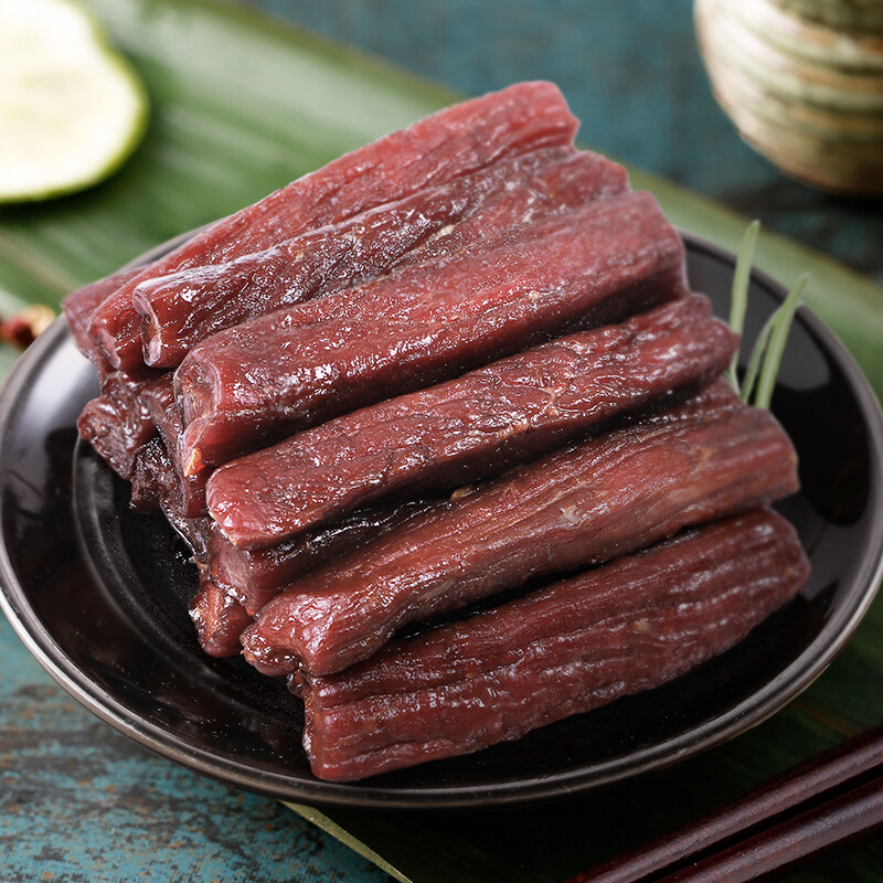 科尔沁 休闲肉脯零食 内蒙古特产 手撕风干牛肉干辣味250g *2件