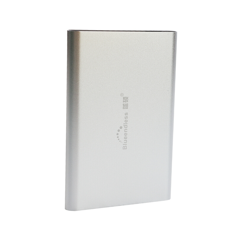 蓝硕（BLUEENDLESS） 蓝硕 金属拉丝2.5英寸移动硬盘1t/USB3.0铝合金材质 银白色Mirco口 500G
