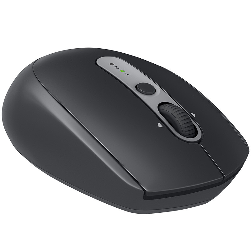 羅技（Logitech）M590無線靜音藍(lán)牙鼠標(biāo) 雙模連接 辦公商務(wù)筆記本家用鼠標(biāo) Flow技術(shù) 石墨黑