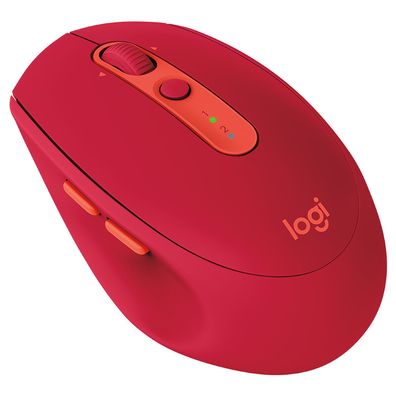 羅技（Logitech）M590無線靜音藍(lán)牙鼠標(biāo) 雙模連接 辦公商務(wù)筆記本家用鼠標(biāo) Flow技術(shù) 寶石紅