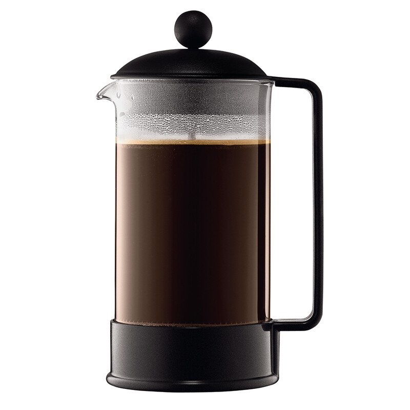 bodum 波顿法压壶 欧洲进口 咖啡壶 肖特玻璃家用 奶泡滤压式茶壶冲茶