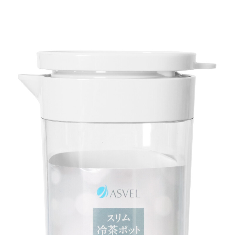 阿司倍鷺（ASVEL） VIO 冷水桶D-112 家用耐熱冷水壺 密封涼水壺塑料水杯 白色1.1L