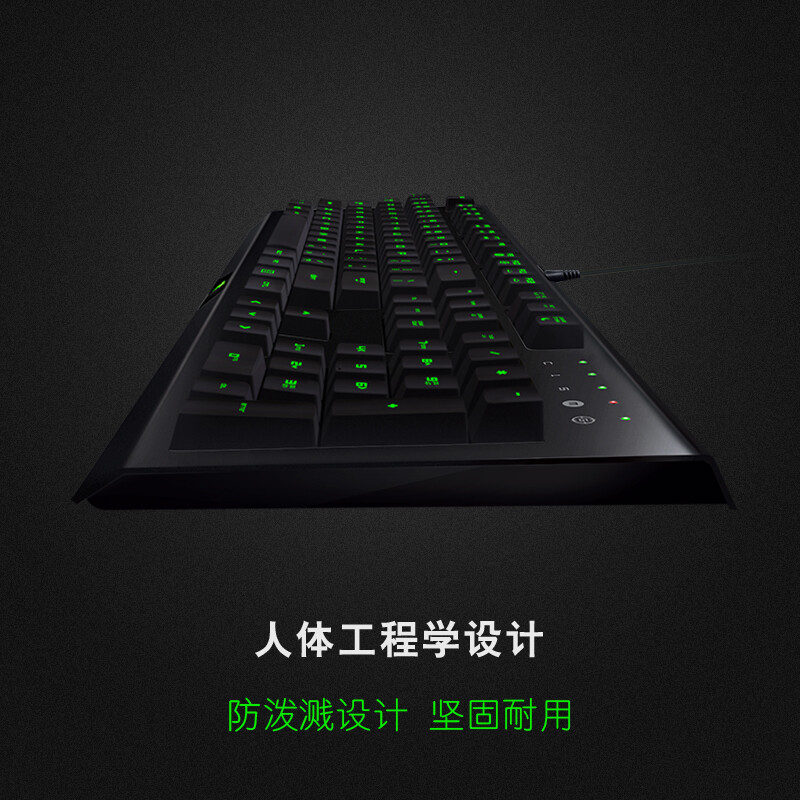 雷蛇（RAZER） 萨诺狼蛛Cynosa背光游戏薄膜键盘套装 黑色（专业版 幻彩版 轻装版） 萨诺狼蛛专业版游戏键盘