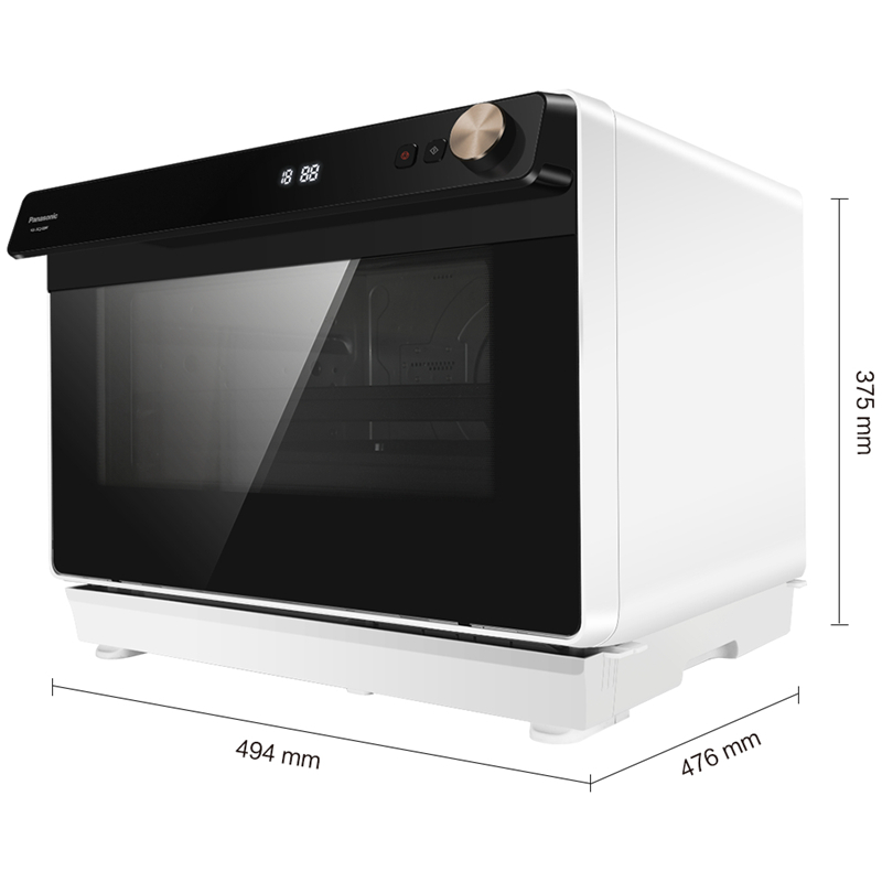 松下（Panasonic） 家用蒸烤箱 多功能 蒸烤一体  电烤箱 空气炸  烘焙发酵 餐具杀菌 30L容量 NU-SC200W