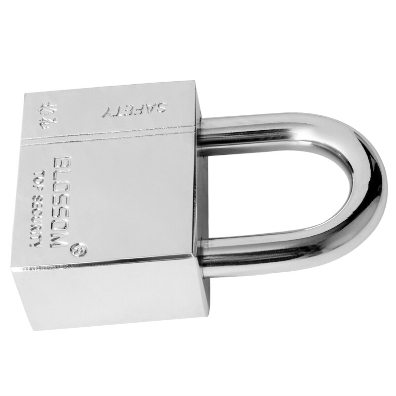 梅花(blossom)方形挂锁 防盗叶片锁芯大门家用锁具 50mm防水防锈门锁