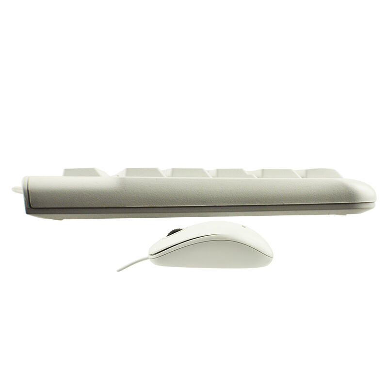 罗技（Logitech）MK120 有线键鼠套装 USB电脑台式机笔记本通用游戏办公键鼠套装 全尺寸 MK120白色