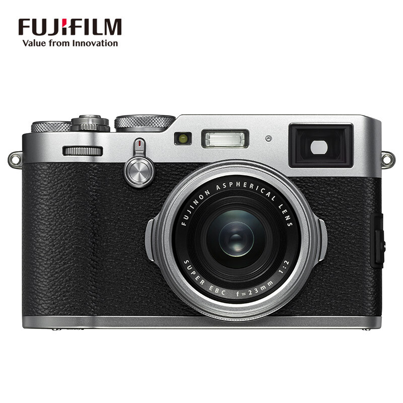 富士（FUJIFILM）X100F 数码相机 旁轴 2430万像素 WIFI 混合取景器 复古 人文扫街 银色