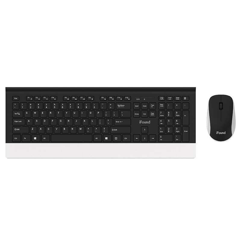 方正(iFound)W6210键盘鼠标无线 套装无线巧克力键盘套装低键帽 多媒体快捷键设计usb 笔记本键盘