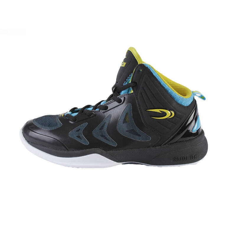 赛琪saiqi夏季新品男款经典款超强耐磨运动鞋弹跳篮球鞋313205 黑色