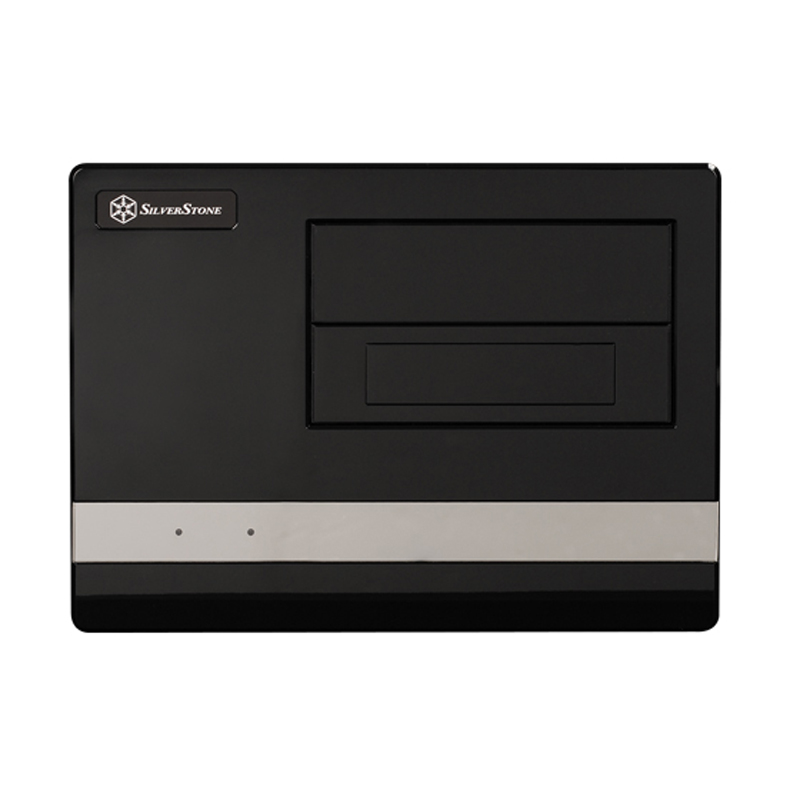 银欣（SilverStone）SG02B-F 珍宝2 黑色 SFF机箱（支持长显卡/M-ATX主板/ATX电源/5.25
