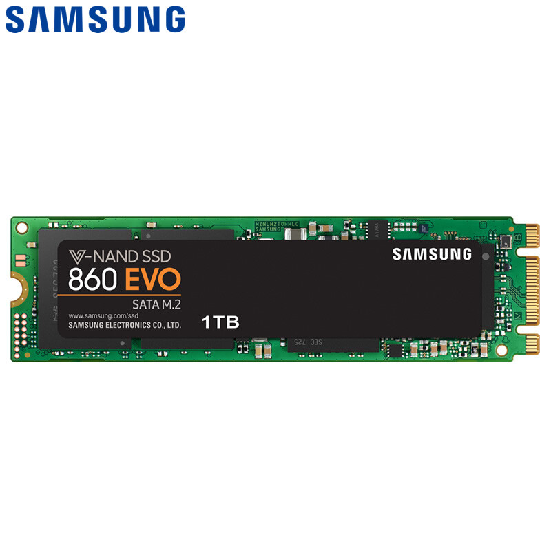 三星（SAMSUNG）1TB SSD固態(tài)硬盤(pán) M.2接口(SATA總線) 860 EVO（MZ-N6E1T0BW）