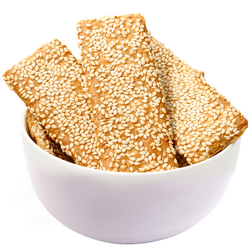 来伊份 饼干糕点 休闲食品 芝麻脆饼260g *2个