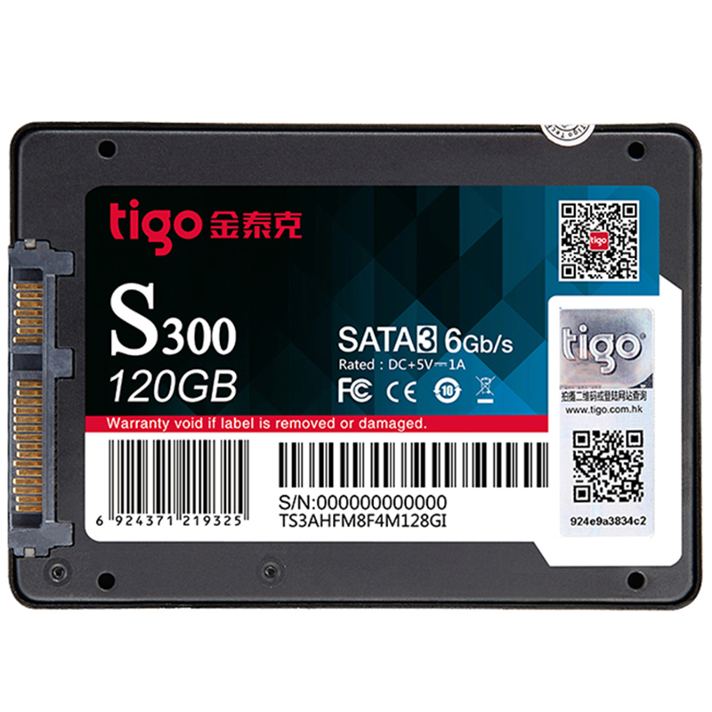 金泰克（Tigo）120GB SSD固态硬盘 SATA3.0接口 S300系列（三年质保）