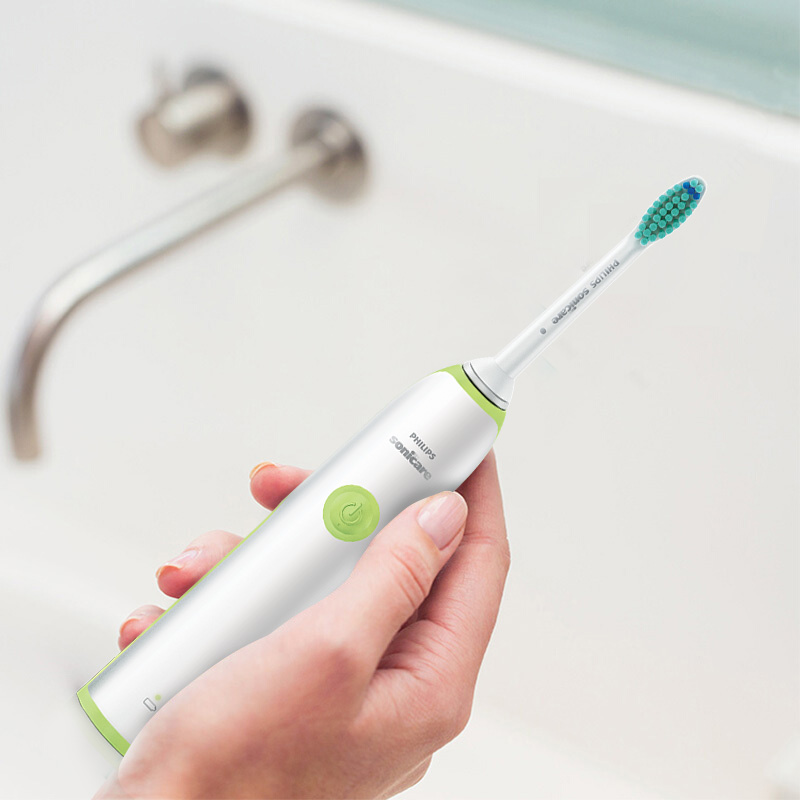 飞利浦(PHILIPS) 电动牙刷 成人声波震动(自带刷头*1) 清新洁净 绿色 HX3216/31（新老包装随机发货）