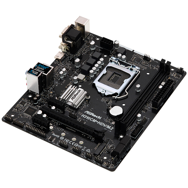 华擎（ASRock）H310CM-HDV/M.2主板 （ Intel H310/LGA 1151）