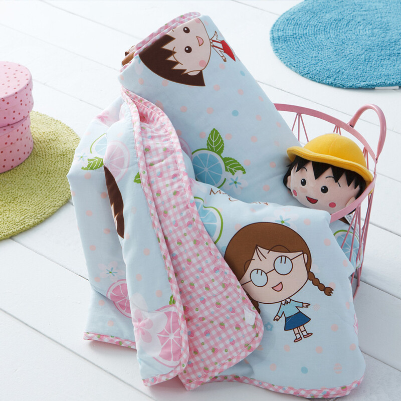 多喜爱家纺 樱桃小丸子全棉夏凉被 儿童卡通空调被子 全棉可水洗夏薄