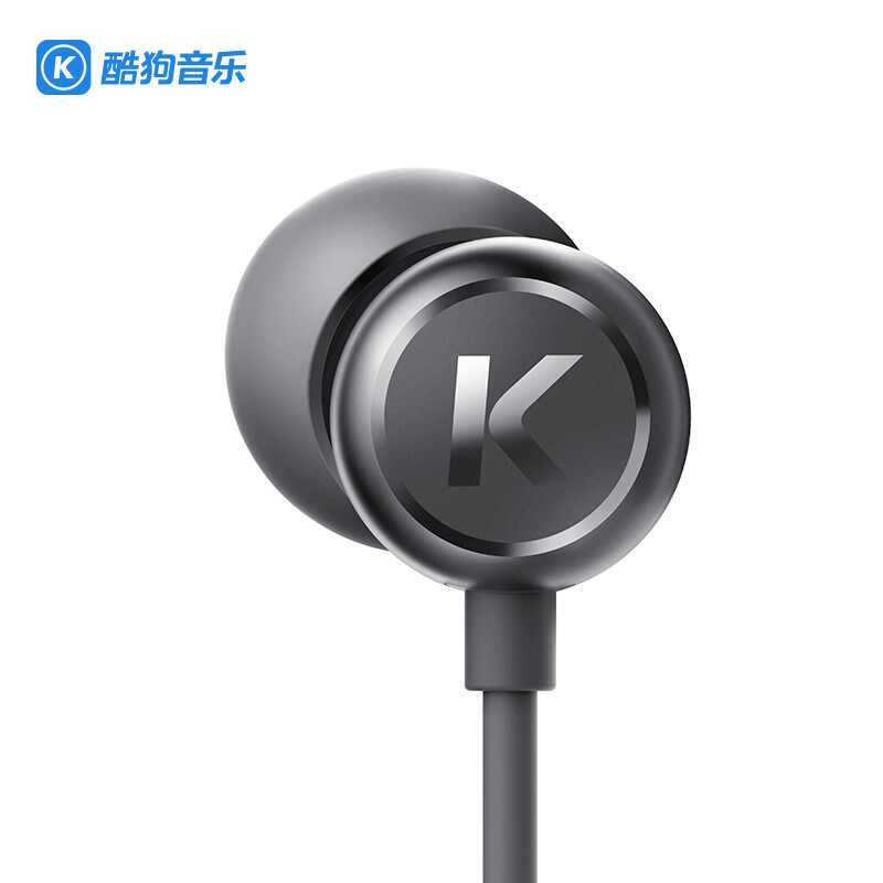 酷狗（KUGOU）M1L音乐有线耳机入耳式耳麦通用重低音运动耳塞线控带麦 星空灰